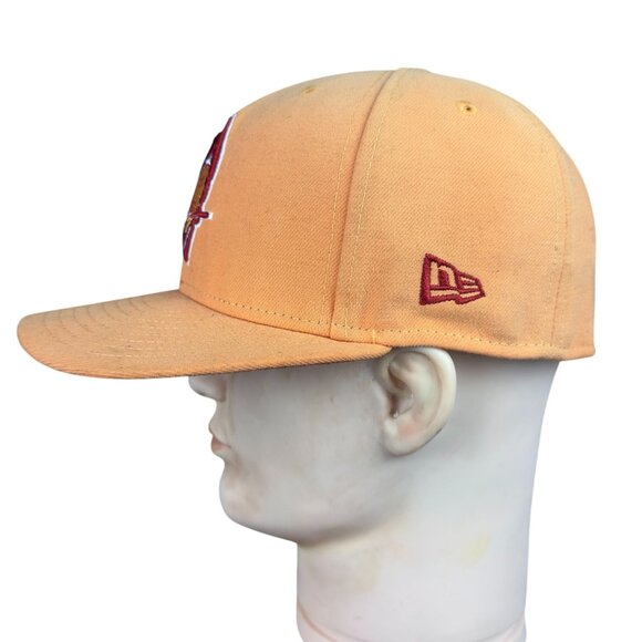 Vintage New Era NFL 59FIFTY Tampa Bay Buccaneers Snapback Cap Size 7 1/8 Orange - Picture 5 of 13